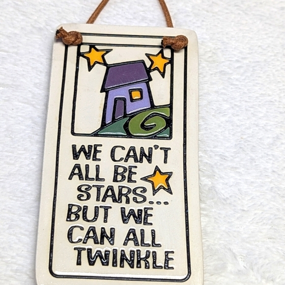 Vintage Spooner Creek Etched Ceramic Wall Plaque w/ Inspirational Saying 2003 - Picture 6 of 6